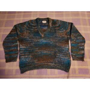 Vintage 50s/60s Darlene Mohair Wool Size 21x22 Sweater Made In USA Hand Knit